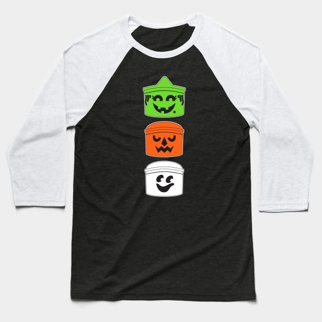 Vintage trick or treat buckets Baseball T-Shirt by old_school_designs